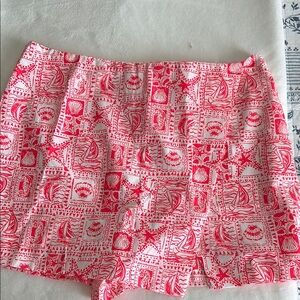 Lilly Pulitzer Pink and White Patterned Shorts